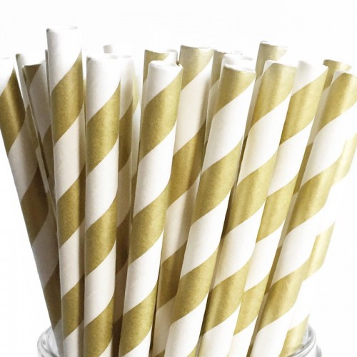 Palhinhas Riscas Dourado